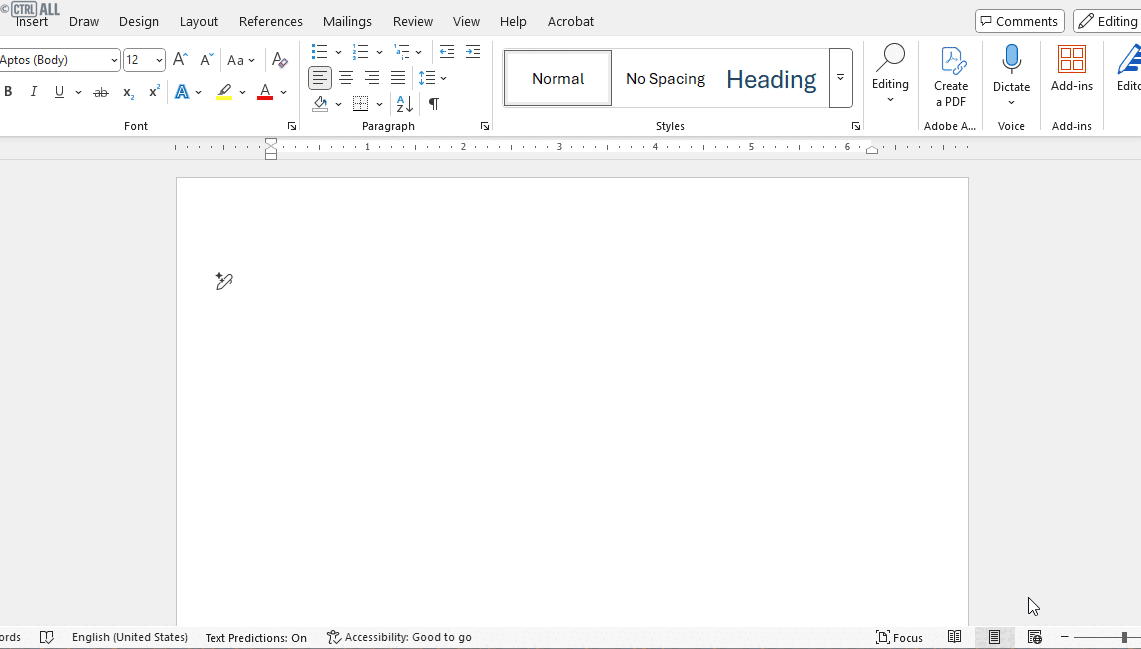 Screen clipping taken and inserted onto page in Word